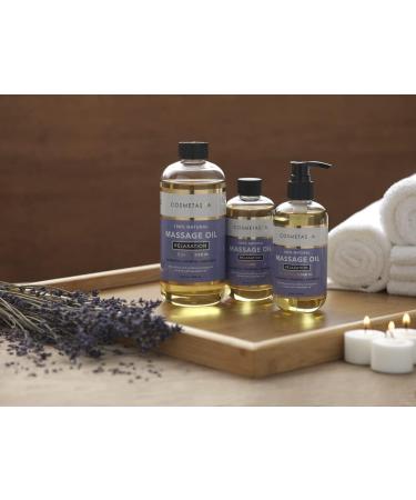 Cosmetasa Lavender Massage Oil for Cellulite & Sore Muscles - Relaxation & Relief | International Shipping - Buy Online on GoSupps.com