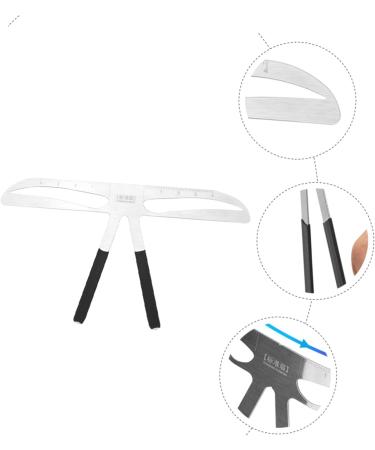 Didiseaon Bubble Leveler Eyebrow Marker Stainless Tattoos Eyebrow Ruler Position Ruler Triangle Eyebrow Marks - Buy Online on GoSupps.com