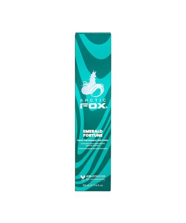 ARCTIC FOX 100% Vegan & Cruelty Free Vibrant Semi Permanent Hair Colour Dye - Emerald Fortune 165 ml e - Buy Online on GoSupps.com