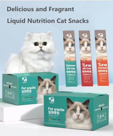 cat Snacks Wet (45 Tuna Shrimp Tuna Chicken Salmon Shrimp) tuna shrimp tuna chicken salmon shrimp 45 - Buy Online on GoSupps.com
