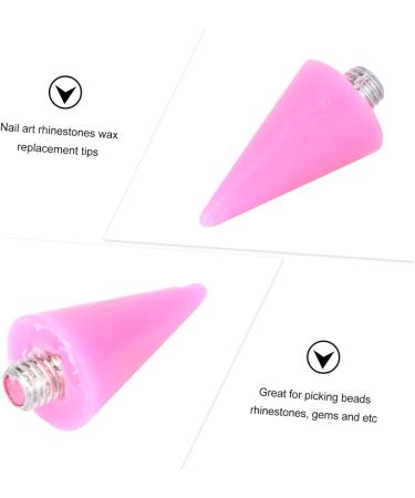 Healeved 9 Pcs Manicure Dotting Tools Studs Picker Wax Heads Wax Rhinestone Picker Wax Pencil for Rhinestones Wax Rhinestones Picker Dual Diy Jewel Picker Dotting Pen Point Acrylic Pink - Buy Online on GoSupps.com