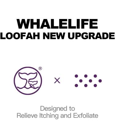 Loofah Sponge Bath Set - 4 Pack Black Rough Surface for Men & Women | Exfoliating Body Scrub - Buy Online on GoSupps.com