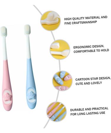 Minkissy 2-Pack Children's Toothbrush - Soft Fur Dental Care Tool for Infants & Toddlers | Ideal Baby Gift - Buy Online on GoSupps.com