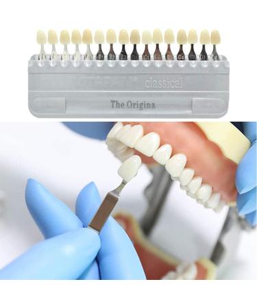 Teeth Whitening Guide Professional Teeth Color Chart 16 Colors Teeth Whitening Set Teeth Whitening Color Chart for Plaque - Buy Online on GoSupps.com