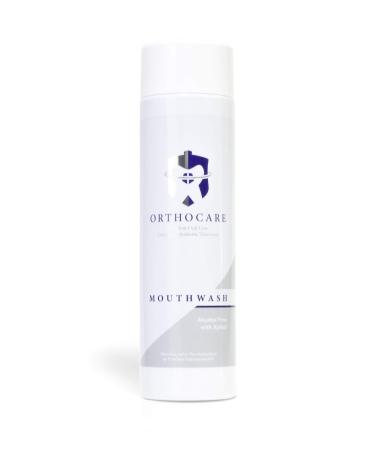 Orthocare nhap mouthwash accompanying care for braces and brackets prevents white spots and demineralization of the enamel