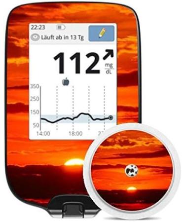 Freestyle Libre Meter Stickers Skins - Nature Motifs (Sunset) | International Shipping Available - Buy Online on GoSupps.com