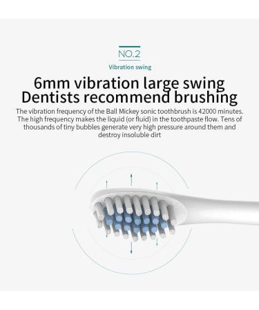 Soft Electric Toothbrush for Adults - 4 Brush Heads Sonic Power & 6 Modes - Rechargeable Deep Clean - Black - 32000-42000 VPM - Buy Online on GoSupps.com