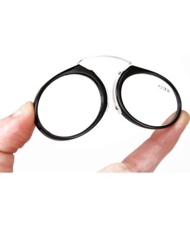 Kokobin 2 Pack Unisex Compact Reading Glasses +3.5 - Slide-Resistant Nose Clip B gellose Visual Aid - Ideal for Travel & Everyday Use - Buy Online on GoSupps.com
