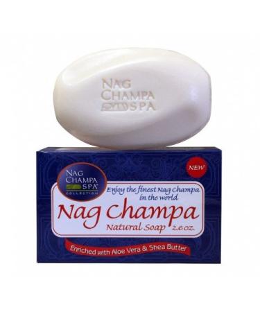 NAG CHAMPA NATURAL SOAP - DOZEN Bars- 2.6 Oz. (75 Gms) Each