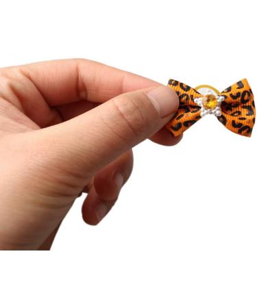 pengxiaomei 50 PCS Dog Hair Bows Pet Hair Bows Tie Puppy Rubber Bands Hair Grooming Accessories - Buy Online on GoSupps.com