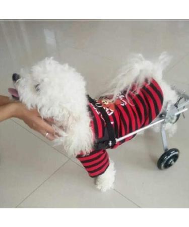 Dog Wheelchair Two Wheels Adjustable Pet Wheelchair Light Weight Easy Assemble Dog Cart Hind Legs Rehabilitation for Small Dog Puppy Cat- Wheelchair for Back Legs X-Small - Buy Online on GoSupps.com