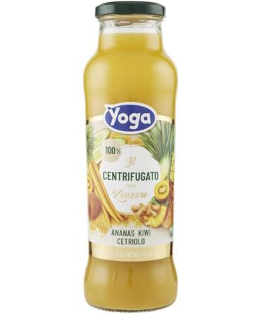  Italian Gourmet E.R. Yoga il Centrifugato con Zenzero Fruit Concentrate with Ginger Pineapple Kiwi and Cucumber Fruit Juice without Added Sugar 680 ml Glass Bottle + Tomato Pulp Italian - Buy Online on GoSupps.com