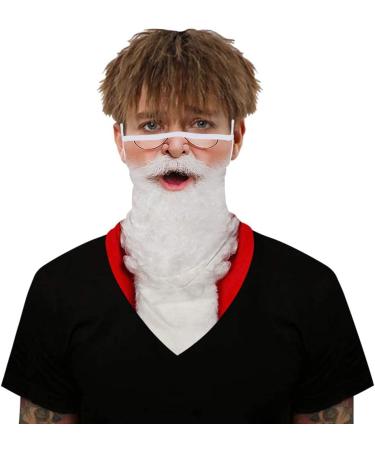 Zzlbzn Christmas Face Masks for Adults - Santa Claus Bandana Reusable & Seamless Facial Scarf with Ear Loops - Buy Online on GoSupps.com