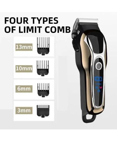 Buy 2023 Hair Clippers | Rechargeable Wireless Trimmer & Electric Shaver with LCD Display | EU Plug - Best for Men - Buy Online on GoSupps.com