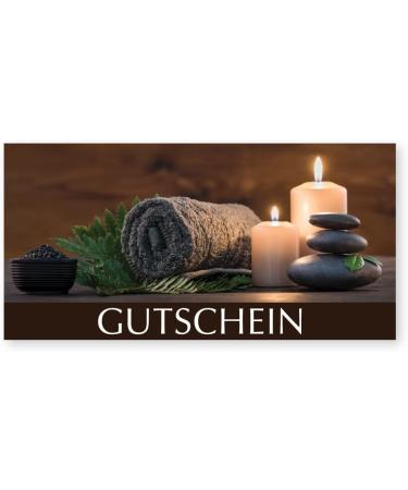 CosmeticPlus 50 Massage Voucher Cards - Wellbeing & Relaxation Gift Cards with Envelopes | Perfect for Service Providers - Buy Online on GoSupps.com