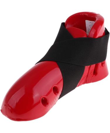 Red Taekwondo Karate Hand & Foot Guard Gear - Sparring Shoes Gloves | Size M - Buy Online on GoSupps.com