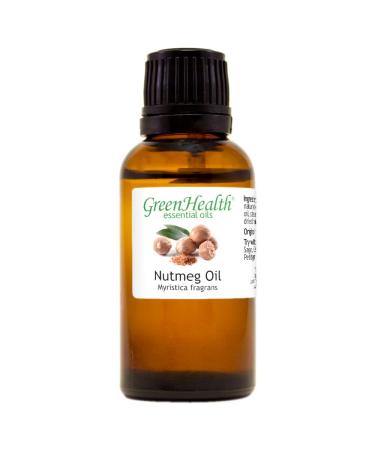 1fl oz - Nutmeg Essential Oil (100% Pure & Uncut) - GreenHealth