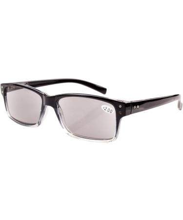 Eyekepper 5-Pack Vintage Men's Reading Glasses with Grey Lenses - Stylish Spring Hinge Design for Ultimate Comfort - Buy Online on GoSupps.com