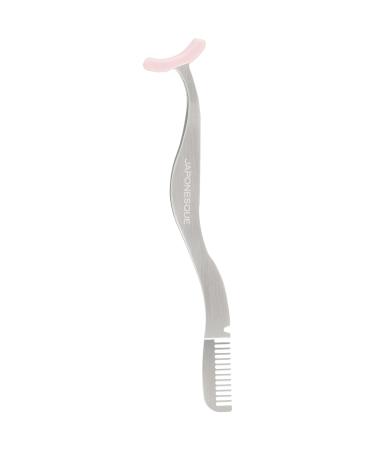 JAPONESQUE False Lash Applicator Tweezers - Lash Pad Cushioned Safety Tweezers - Dual Ended Lash Applicator Tool With Built In Stainless Steel Lash Comb