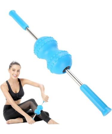 Muscle Roller Stick for Cellulite & Pain Relief Fascia Massage Device for Hind Legs - Blue - Buy Online on GoSupps.com