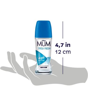 Mum Brisa Fresh Roll On Deodorant - Brisa Fresh - Pack of 6 - 50ml - Buy Online on GoSupps.com