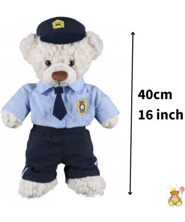 Blue Police Outfit for 16inch Teddy Bear - Teddy Bear Clothes - BEAR NOT INCLUDED - Buy Online on GoSupps.com