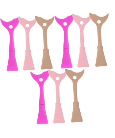 FOMIYES 9 Pcs Eyeliner Eyeshadow Baffle Eye Lash Brush Tool Eyeliner Applicator Eyeliner Guard Applicator 15x3.2cmx3pcs Assorted Colorx3pcs