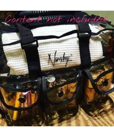 Nanshy Clear Makeup Bag for Artists | Large Travel Organizer with Zipper Handles & Compartments | Durable PVC Storage Solution - Buy Online on GoSupps.com