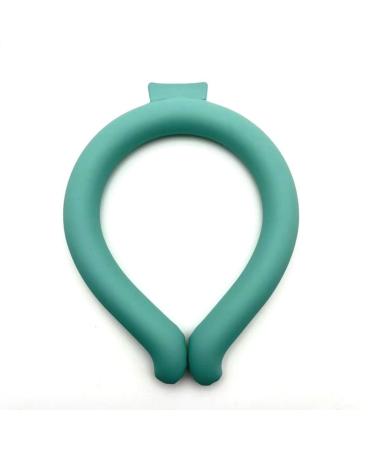 Neck Cooling wrap for Summer Heat Relief Reusable ice Ring for Relieving hot Flashes(Spring Green S) Spring green Small