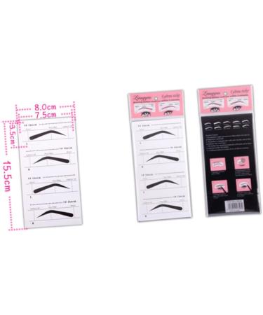 Didiseaon 10pcs Eyebrow Template Eyebrow Card Eyebrowhack Eyebrow Shaping Stencils Mold Stickers Eyebrow Shape - Buy Online on GoSupps.com
