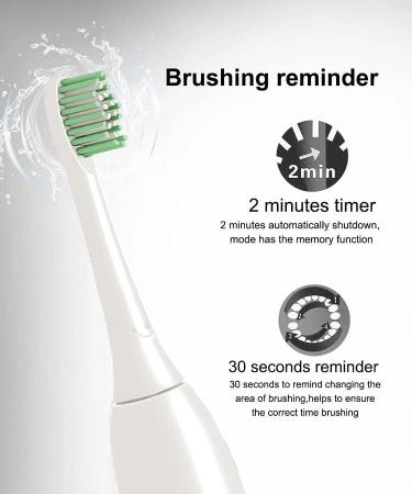 UPXNBOR Y6 Pro 2022 Sonic Electric Toothbrush - Teeth Whitening, 3 Modes, 1 Handle, 2 Heads - Y6 White - Buy Online on GoSupps.com