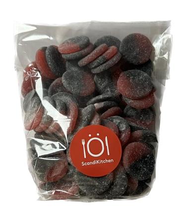 Jordgubb/Lakrits - Strawberry Liquorice Peace Symbols 400g BIG BAG Pick n Mix Gift