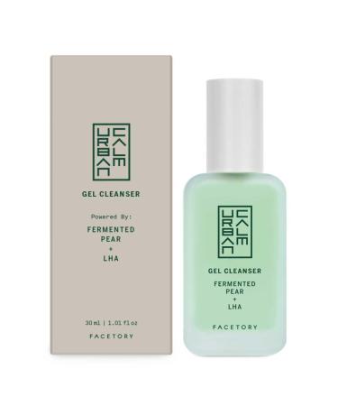 FACETORY Urban Calm Gel Cleanser Mini 30ml | Hydrating Korean Face Wash with Fermented Pear & Salicylic Acid | Travel Size All Skin Types - Buy Online on GoSupps.com