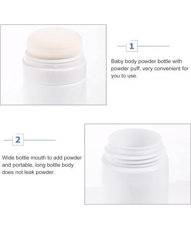 PATKAW Makeup Powder Container with Puff 1.9x5.9 Portable Travel Powder Bottle for Women Baby Powder Storage Bottle (Lid is random color) - Buy Online on GoSupps.com