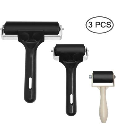 AIFUDA 3Pcs Rubber Roller Brayer Set for Ink, Paint, Block Stamping, Printmaking, Wallpaper, Arts & Crafts - 1.37, 2.36, 3.93 Inch Rollers - Buy Online on GoSupps.com