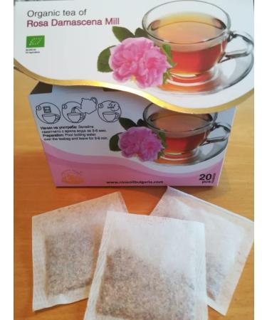 Alba Grups - Rose Tea Rosadamascena Mill with 20 tea bags 1 gr - Buy Online on GoSupps.com