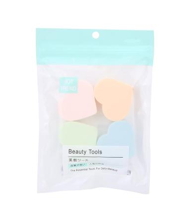 4-Piece Soft Heart-Shaped Makeup Sponge Set - Wet & Dry Powder Blender for Flawless Foundation - Essential Makeup Tools for Women - Buy Online on GoSupps.com