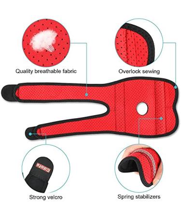 Adjustable Neoprene Elbow Support Brace with Dual-Spring Stabiliser for Golfers & Tennis Elbow Relief - Unisex | Sports Injury Pain Relief - Buy Online on GoSupps.com