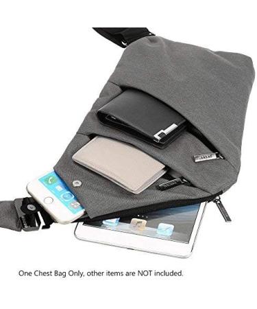 Lixada Anti-Theft Sling Bag - Lightweight Crossbody Shoulder Bag for Men & Women | Perfect for Travel Hiking & Outdoor Sports - Gray - Buy Online on GoSupps.com