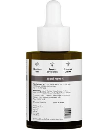  QURA QURA BeardGro Beard Growth Tonic for Men 30ml | 1.5% Aminexil 4% Moringa 4% Goksura & 2% Eyelash Extract | Thicker Beard Growth Softens Beard | Natural and Scientific Formula - Buy Online on GoSupps.com