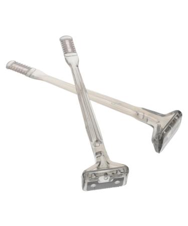 Healeved 2Pcs Manual Double Sided Nose Hair Trimmer for Men Women Precise Nose Hair Scissors with Design Compact Efficient for Face Care