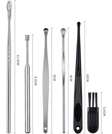 LUKEO Portable Ear Cleaner Set - Spiral Ear Wax Remover & Curette Tools - Buy Online on GoSupps.com