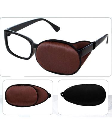 Visual Acuity Recovery Silk Eye Mask for Kids & Adults | Amblyopia & Strabismus Treatment | Lazy Eye Patches (Brown) - Improve Vision Now - Buy Online on GoSupps.com