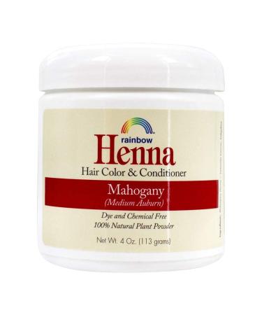 Rainbow Research Henna Hair Color and Conditioner Mahogany (Medium Auburn) 4 oz (113 g)