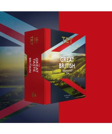 TET Great British Breakfast Tea 100 x 2.9g Tagged tea bags - Buy Online on GoSupps.com