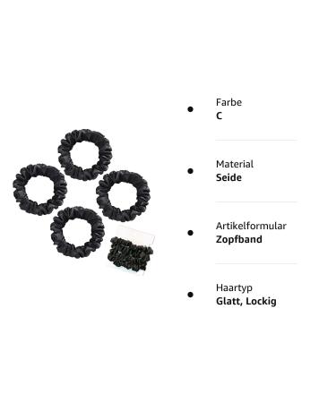 Olakin Silk Hair Tie Set - 4 Pcs - Premium Women's Ponytail Holders & Hair Accessories - Elastic Silk Hair Bands for Girls & Women (Black) - Buy Online on GoSupps.com