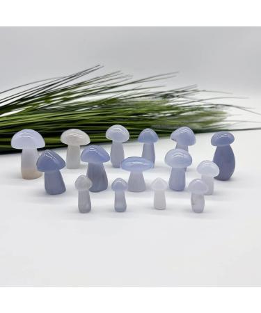 Natural Crystal Rough Meditation Home Natural Crystal Chalcedony Carved Mushroom Crystal Home Decorations (Size : 1pcs) - Buy Online on GoSupps.com