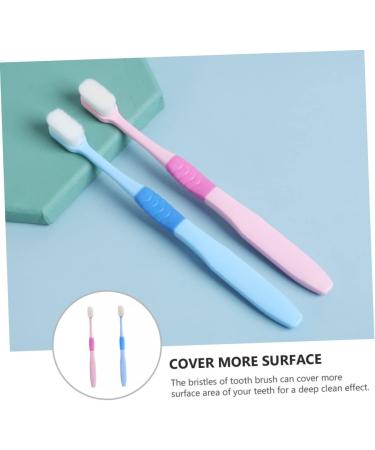 Angoily 6 Pcs Soft Toothbrush Set - Gentle Gum Care for Adults | Ultra Soft Rubber Toothbrushes for Ultimate Comfort - Buy Online on GoSupps.com