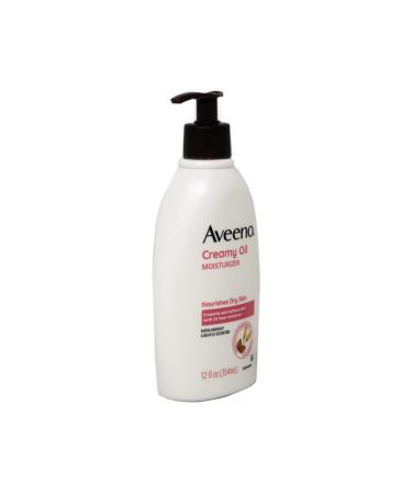 Aveeno Creamy Oil Moisturizer 12 Fl. Oz - Nourishing Body Cream for Soft Skin - Buy Online on GoSupps.com