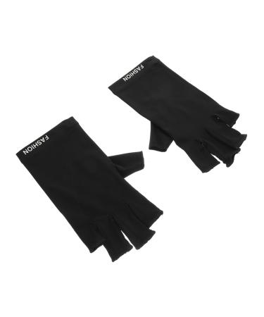 POPETPOP 1 Pair nail protection gloves UV manicure gloves guantes para el sol de mujer sun protection gloves gloves UV gloves Manicure Fingerless Gloves handguard Miss riding Nylon